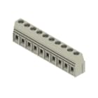 WEIDMÜLLER - Leiterplattenklemme, 10.16mm, Polzahl:10, Abgang: 90°, Zugbügelanschluss