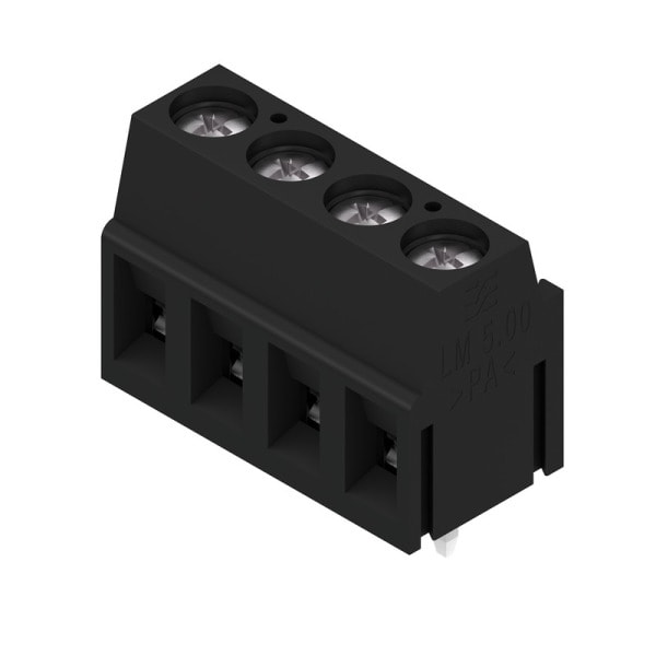 WEIDMÜLLER - Leiterplattenklemme, 5.00mm, Polzahl:4, Abgang: 90°, Zugbügelanschluss