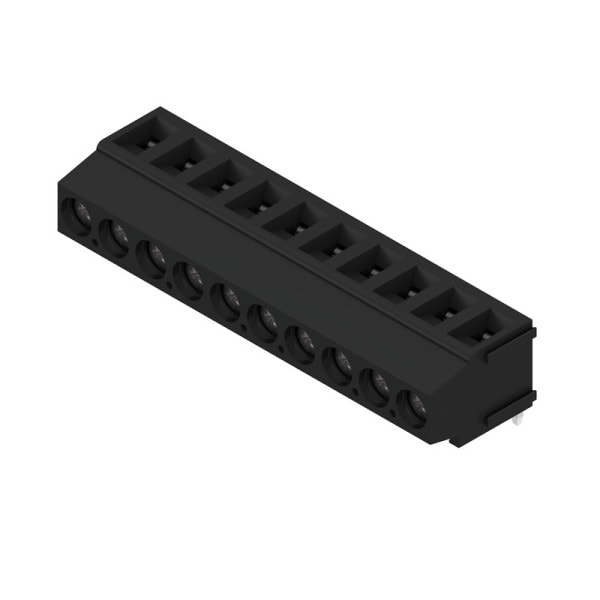 WEIDMÜLLER - Leiterplattenklemme, 5.00mm, Polzahl:10, Abgang: 180°, Zugbügelanschluss