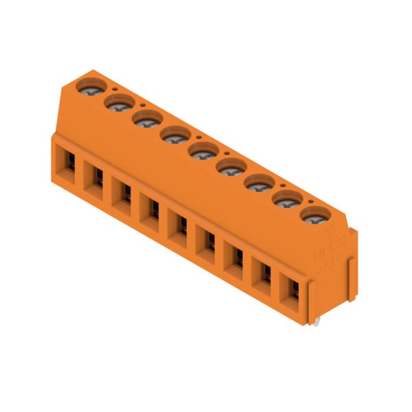 WEIDMÜLLER - Leiterplattenklemme, 5.08mm, Polzahl:9, Abgang: 90°, Zugbügelanschluss