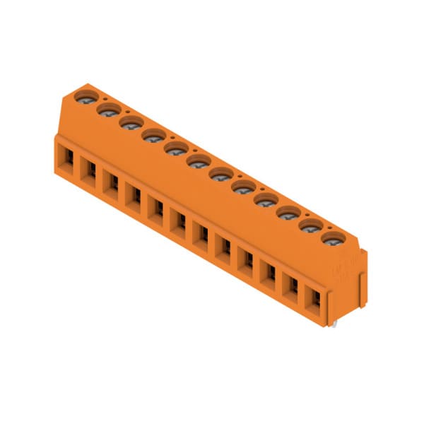 WEIDMÜLLER - Leiterplattenklemme, 5.08mm, Polzahl:12, Abgang: 90°, Zugbügelanschluss