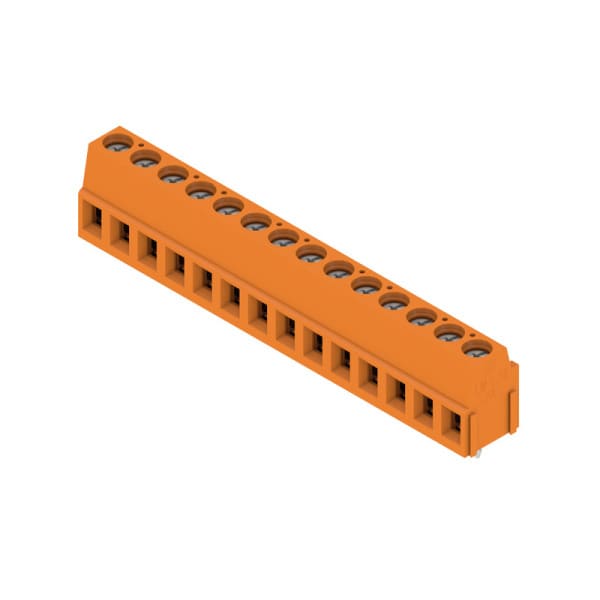 WEIDMÜLLER - Leiterplattenklemme, 5.08mm, Polzahl:14, Abgang: 90°, Zugbügelanschluss