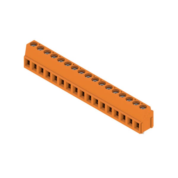WEIDMÜLLER - Leiterplattenklemme, 5.08mm, Polzahl:17, Abgang: 90°, Zugbügelanschluss