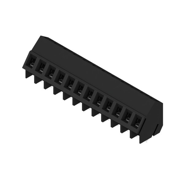 WEIDMÜLLER - Leiterplattenklemme, 5.08mm, Polzahl:12, Abgang: 135°, Zugbügelanschluss