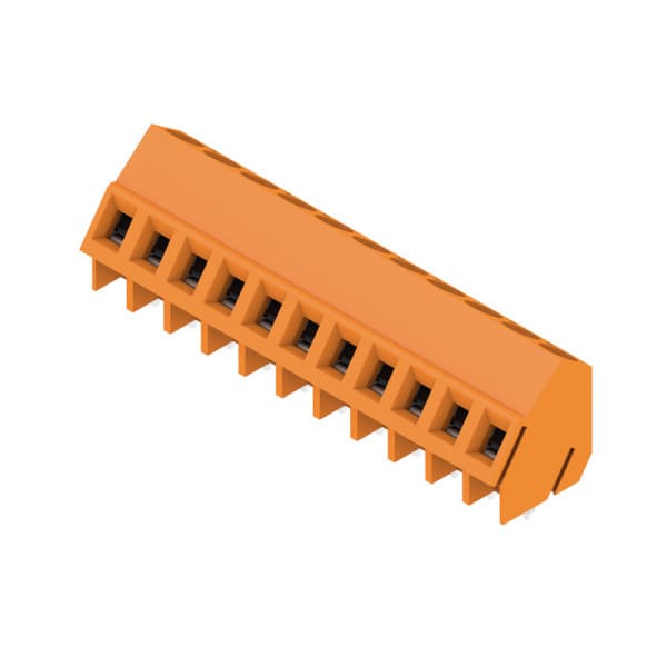 WEIDMÜLLER - Leiterplattenklemme, 5.08mm, Polzahl:11, Abgang: 135°, Zugbügelanschluss