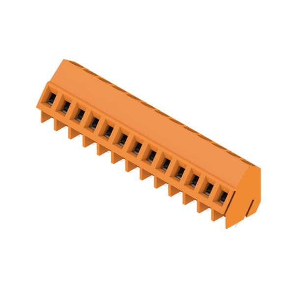 WEIDMÜLLER - Leiterplattenklemme, 5.08mm, Polzahl:13, Abgang: 135°, Zugbügelanschluss