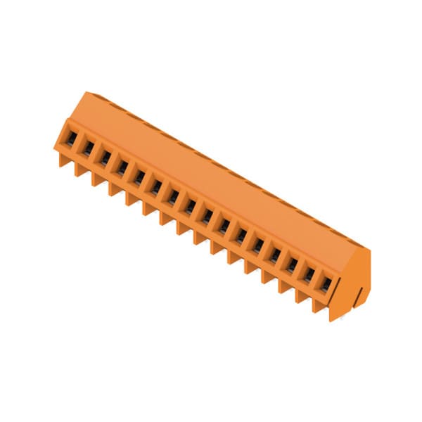 WEIDMÜLLER - Leiterplattenklemme, 5.08mm, Polzahl:16, Abgang: 135°, Zugbügelanschluss