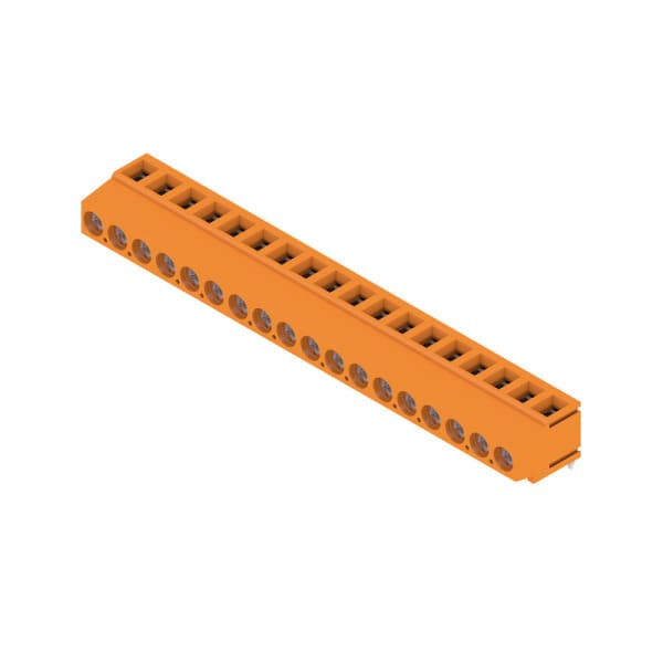 WEIDMÜLLER - Leiterplattenklemme, 5.08mm, Polzahl:18, Abgang: 180°, Zugbügelanschluss