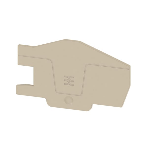 WEIDMÜLLER - Abschlussplatte, 75.44 mm x 2.1 mm, dunkelbeige