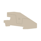 WEIDMÜLLER - Abschlussplatte, 102.9 mm x 2 mm, dunkelbeige