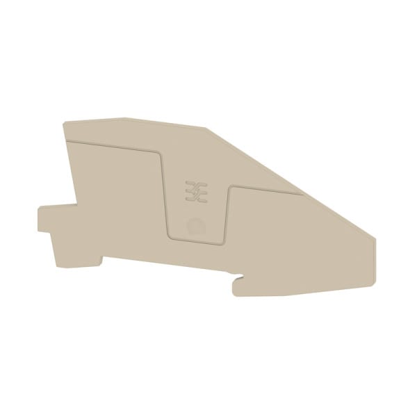 WEIDMÜLLER - Abschlussplatte, 102.9 mm x 2 mm, dunkelbeige