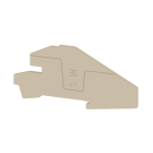 WEIDMÜLLER - Abschlussplatte, 3 mm, beige