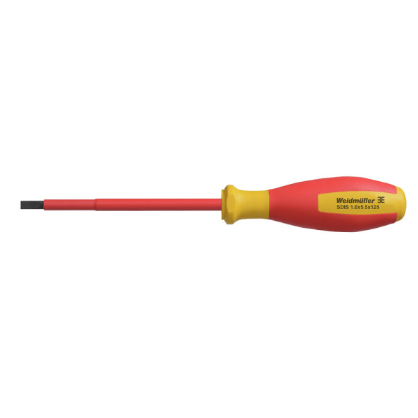 WEIDMÜLLER - Schlitzschraubendreher Klingenbreite 5.5mm, Klingenlänge 125mm, Klingenstärke 1mm