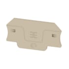 WEIDMÜLLER - Abschlussplatte, 55 mm x 2.1 mm, dunkelbeige