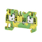 WEIDMÜLLER - Schutzleiter-Reihenklemme SNAP IN 2.5 mm² 800V 24A Anschlüsse: 2, Etagen: 1 gn/gegn