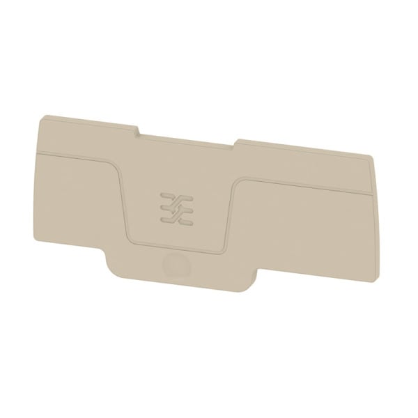 WEIDMÜLLER - Abschlussplatte, 69.5 mm x 2.1 mm, dunkelbeige