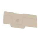 WEIDMÜLLER - Abschlussplatte, 69.5 mm x 2.1 mm, dunkelbeige