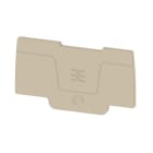 WEIDMÜLLER - Abschluss- und Zwischenplatte für Reihenklemme 2 mm, dunkelbeige