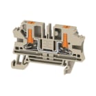 WEIDMÜLLER - Durchgangs-Reihenklemme, PUSH IN, 4 mm², 1000 V, 32 A, Anzahl Anschlüsse: 2