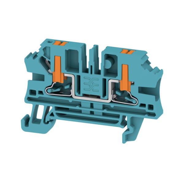 WEIDMÜLLER - Durchgangs-Reihenklemme, PUSH IN, 4 mm², 1000 V, 32 A, Anzahl Anschlüsse: 2