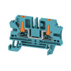 WEIDMÜLLER - Durchgangs-Reihenklemme, PUSH IN, 4 mm², 1000 V, 32 A, Anzahl Anschlüsse: 2