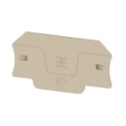 WEIDMÜLLER - Abschlussplatte, 58 mm x 2.1 mm, dunkelbeige