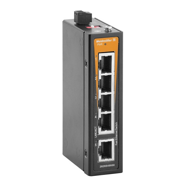 WEIDMÜLLER - Netzwerk Switch, unmanaged, Fast Ethernet, Anzahl Ports: 5x RJ45, IP40