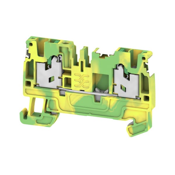 WEIDMÜLLER - Schutzleiter-Reihenklemme, SNAP IN, gn/ge, 2.5mm², 800V, Anschlüsse 2