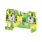 WEIDMÜLLER - Schutzleiter-Reihenklemme, SNAP IN, gn/ge, 2.5mm², 800V, Anschlüsse 2