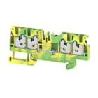 WEIDMÜLLER - Schutzleiter-Reihenklemme, SNAP IN, gn/ge, 2.5mm², 800V, Anschlüsse 4