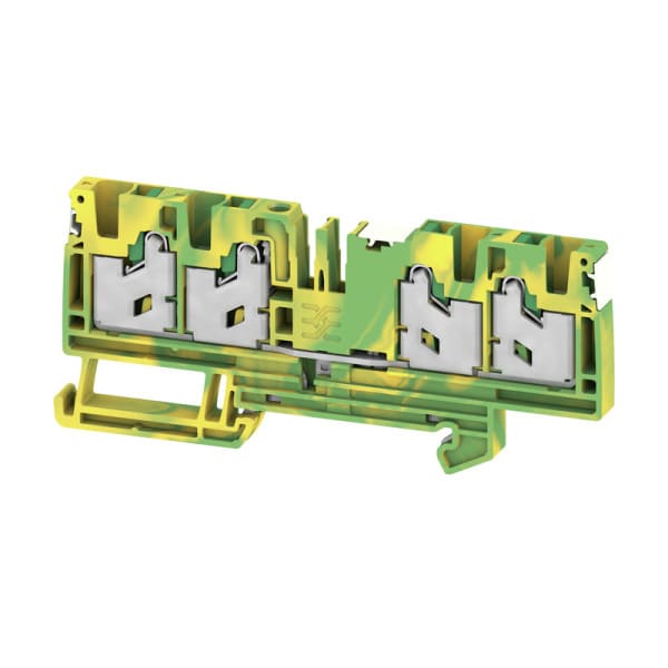 WEIDMÜLLER - Schutzleiter-Reihenklemme, SNAP IN, gn/ge, 4mm², 1000V, Anschlüsse 4
