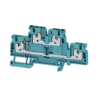 WEIDMÜLLER - Mehrstock-Reihenklemme, SNAP IN, blau, 2.5mm², 800V, 800V, Anschlüsse 4
