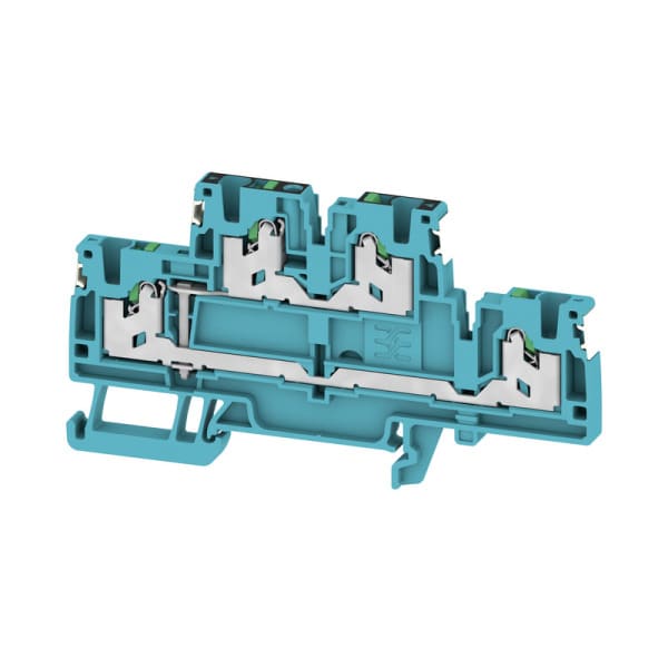 WEIDMÜLLER - Mehrstock-Reihenklemme, SNAP IN, blau, 2.5mm², 800V, 800V, Anschlüsse 4
