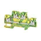 WEIDMÜLLER - Mehrstock-Schutzleiterreihenklemme, SNAP IN, gn/ge, 2.5mm², 800V, Anschlüsse 4