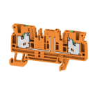 WEIDMÜLLER - Trenn- und Messtrenn-Reihenklemme, SNAP IN, orange, 2.5mm², 20 A, 500V, Ansch: 2