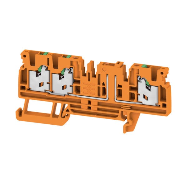 WEIDMÜLLER - Trenn- und Messtrenn-Reihenklemme, SNAP IN, orange, 2.5mm², 20 A, 500V, Ansch: 3