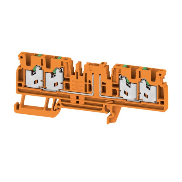 WEIDMÜLLER - Trenn- und Messtrenn-Reihenklemme, SNAP IN, orange, 2.5mm², 20 A, 500V, Ansch: 4