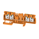 WEIDMÜLLER - Trenn- und Messtrenn-Reihenklemme, SNAP IN, orange, 2.5mm², 20 A, 500V, Ansch: 4