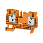 WEIDMÜLLER - Durchgangs-Reihenklemme, SNAP IN, orange, 4mm², 32 A, 1000 V, Anschlüsse 2