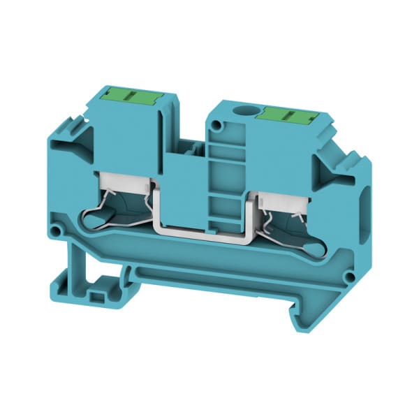 WEIDMÜLLER - Durchgangs-Reihenklemme, SNAP IN, blau, 6mm², 41 A, 1000 V, Anzahl Anschlüsse: 2