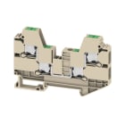 WEIDMÜLLER - Durchgangs-Reihenklemme, SNAP IN, dunkelbeige, 6mm², 41 A, 1000 V, Anschlüsse 4