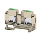 WEIDMÜLLER - Durchgangs-Reihenklemme, SNAP IN, dunkelbeige, 10mm², 57 A, 1000 V, Anschlüsse 2