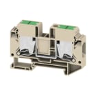 WEIDMÜLLER - Durchgangs-Reihenklemme, SNAP IN, dunkelbeige, 16mm², 76 A, 1000 V, Anschlüsse 2