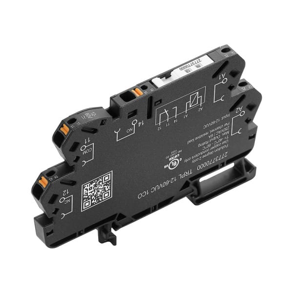WEIDMÜLLER - Koppelrelais, 12...60 V UC ±10 %, LED grün, 1 Wechsler (AgNi) , 250 V AC, 6 A, PUSH IN