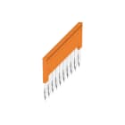 WEIDMÜLLER - Querverbinder (Klemmen), gesteckt, orange, 41 A, Polzahl: 10, Raster in mm: 8.00, Isoliert: Ja, Breite: 3.1 mm