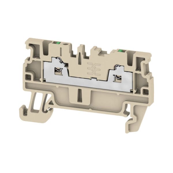 WEIDMÜLLER - Durchgangs-Reihenklemme, SNAP IN, beige