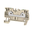 WEIDMÜLLER - Durchgangs-Reihenklemme, SNAP IN, beige
