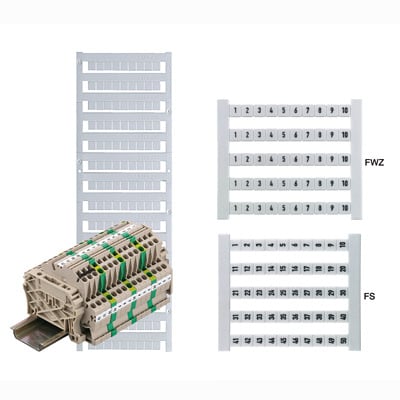 WEIDMÜLLER - Klemmenmarkierung, Raster 5mm, Zahlen, waagerecht, weiß