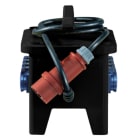 MENNEKES - Evergum-Kombi Compact Schwarz 8xSSTD IP44 +Abs.
