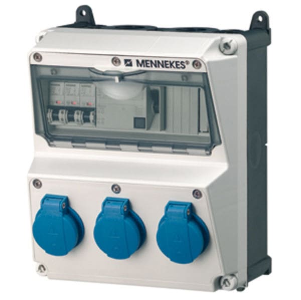 MENNEKES - Steckdosen-Kombi AMAXX 2 3xSSTD, IP44 + Abs.
